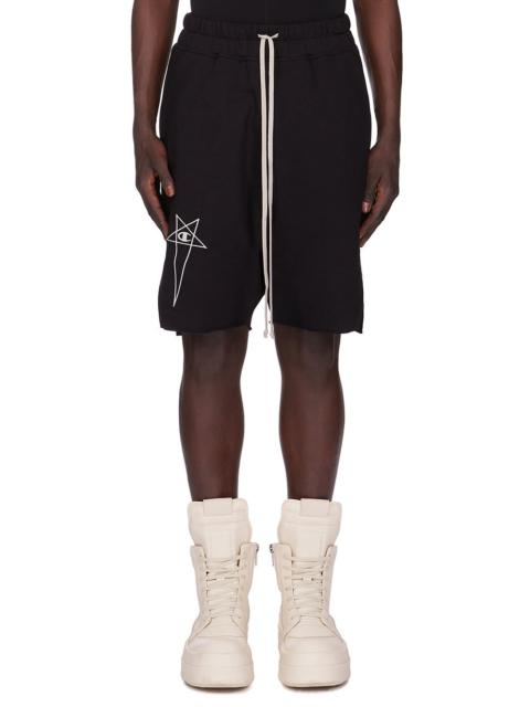 Black Champion Edition Beveled Pods Shorts