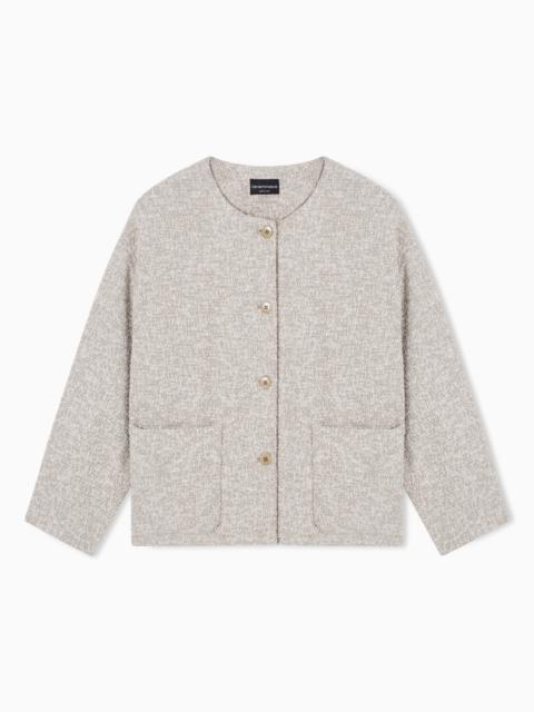 BOUCLÉ JACQUARD JERSEY JACKET