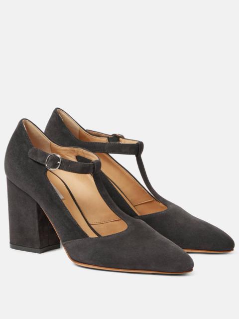 Triana 85 suede pumps
