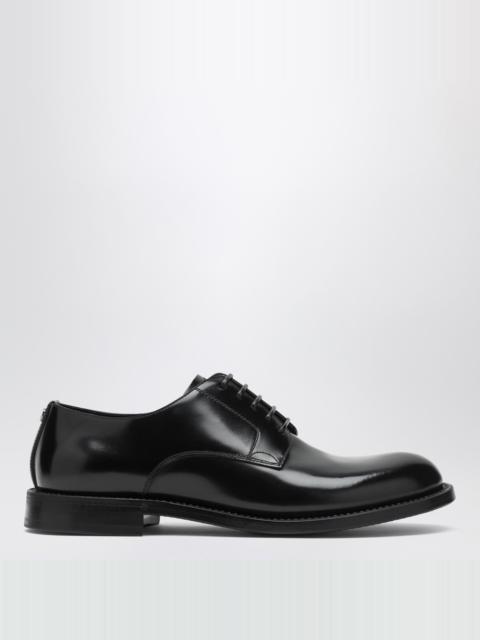 Black leather Derby shoes