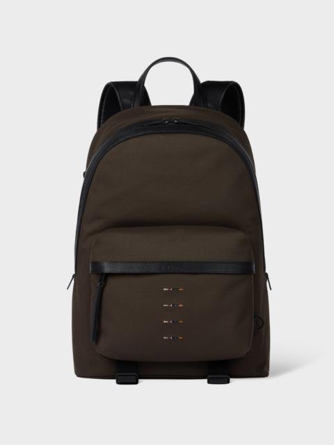 Khaki Cordura® Laser 'Signature Stripe' Backpack