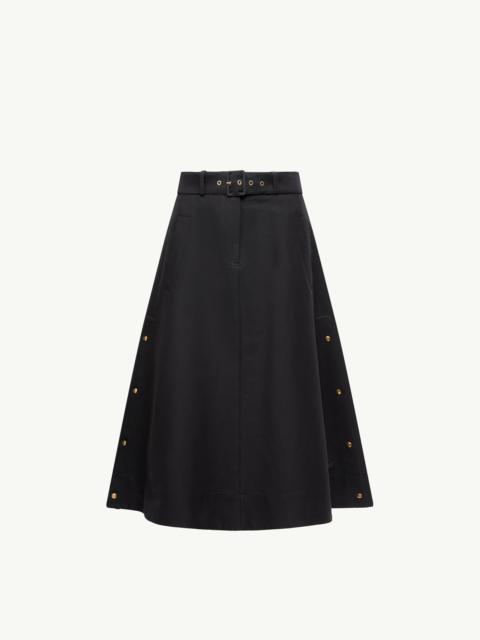 Cotton Midi Skirt