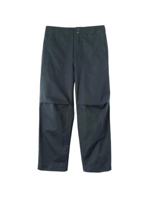 press-stud elasticated trousers