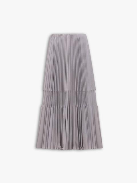 WOOL GABARDINE PLEATED SKIRT