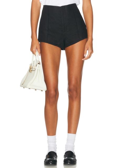 Washed Linen Micro Short