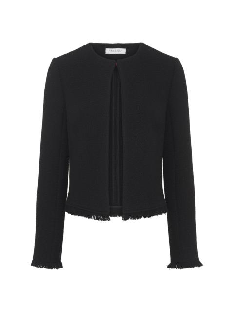 Normand Jacket in Black Virgin Wool Cashmere