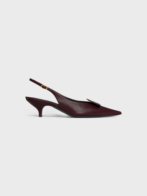SIGNATURE - SLINGBACK WITH LABEL  IN LAMBSKIN