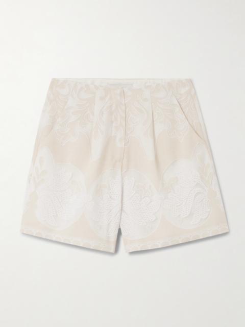 Gwen Lace And Voile Shorts