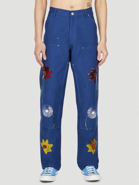 Embroidered Cargo Pants