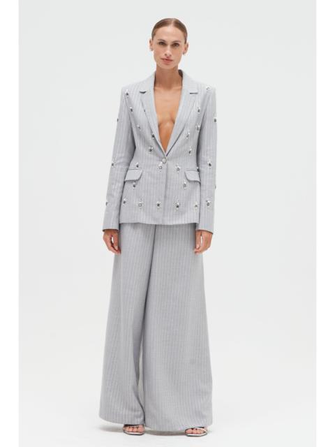 METALLIC PINSTRIPE BLAZER