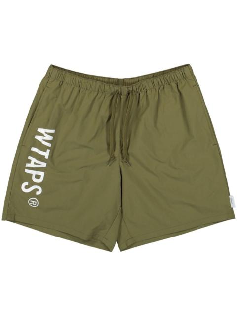 elasticated logo-print shorts