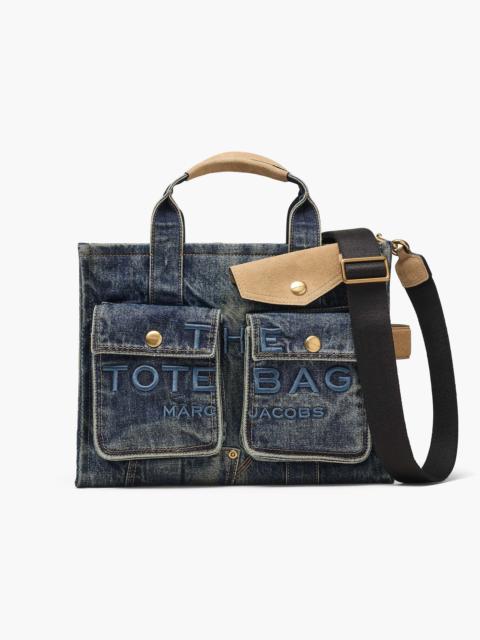 THE DENIM SUEDE MEDIUM CARGO TOTE BAG