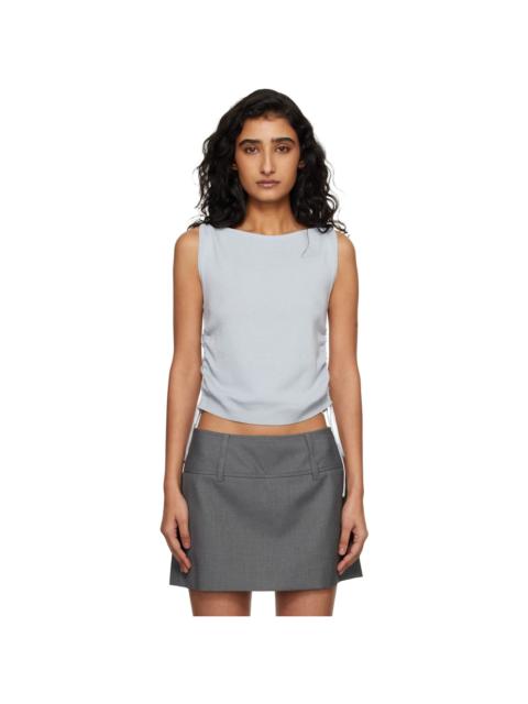 Blue Layering Knit Tank Top