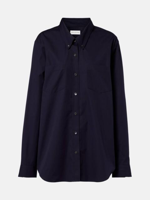 Oversized cotton poplin shirt