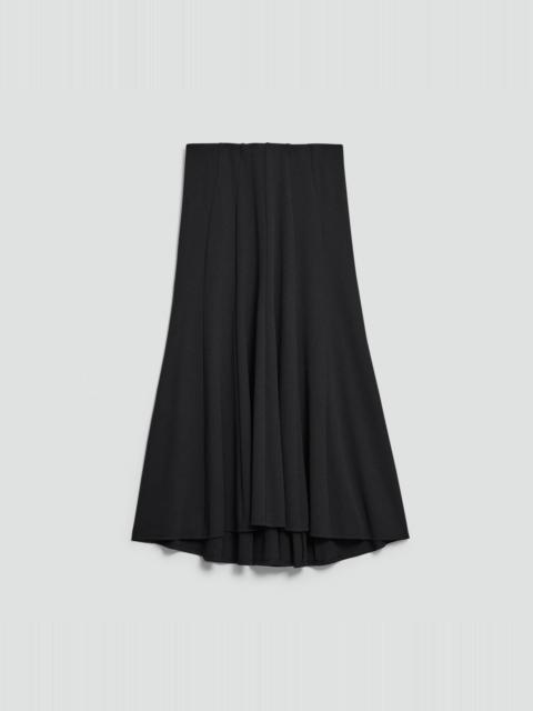 Fluted Seam Skirt in Crepe Jersey