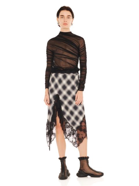 FOG PLAID WATERLILY SKIRT