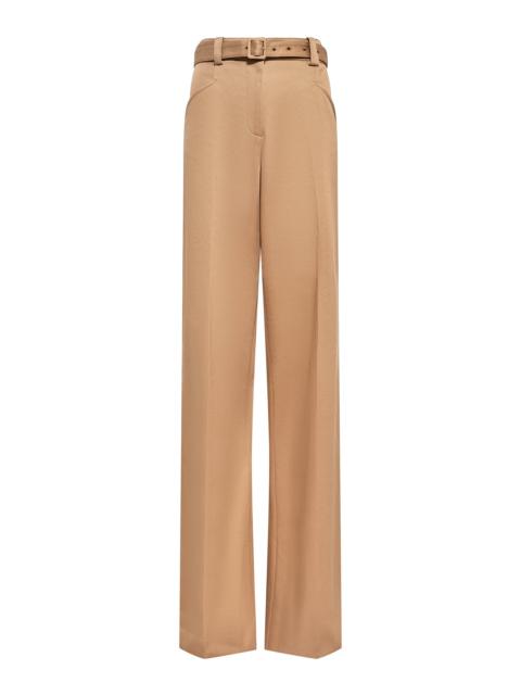Norman Wide-Leg Pant in Camel Sea Island Cotton Twill