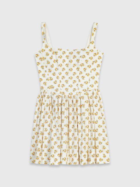 Short flared patterned dress