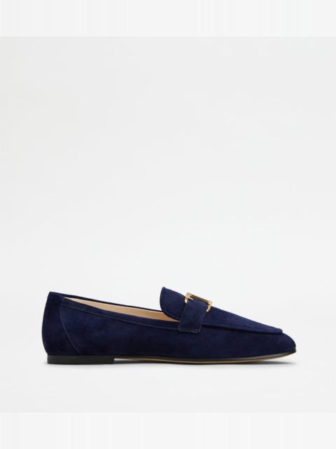 T TIMELESS LOAFERS IN SUEDE - BLUE