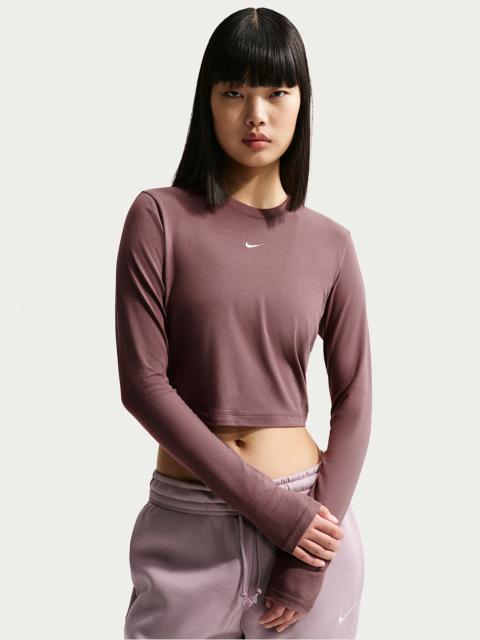 Nike Sportswear Chill Knit Women's Slim Long-Sleeve Cropped Top