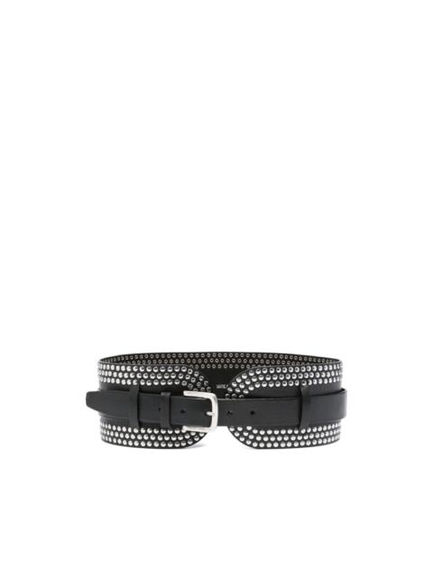 studded leather belt