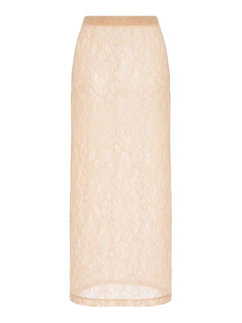 Lace Tube Skirt khaki