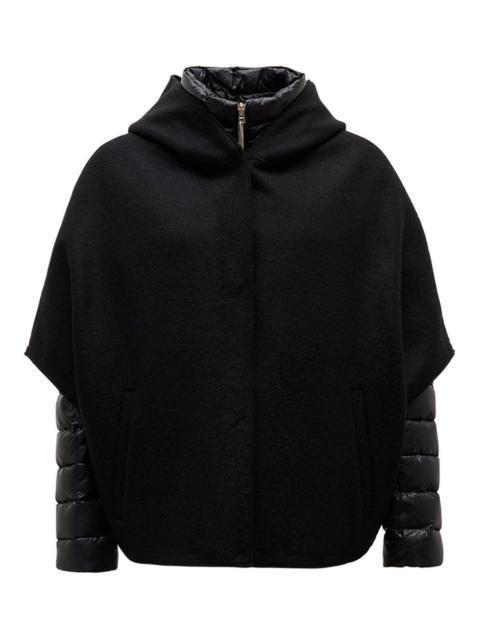 quilted hooded coat