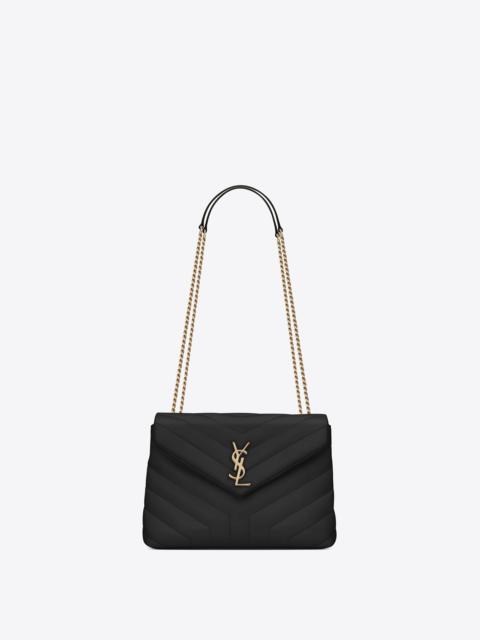 loulou small chain bag in matelassé "y" leather