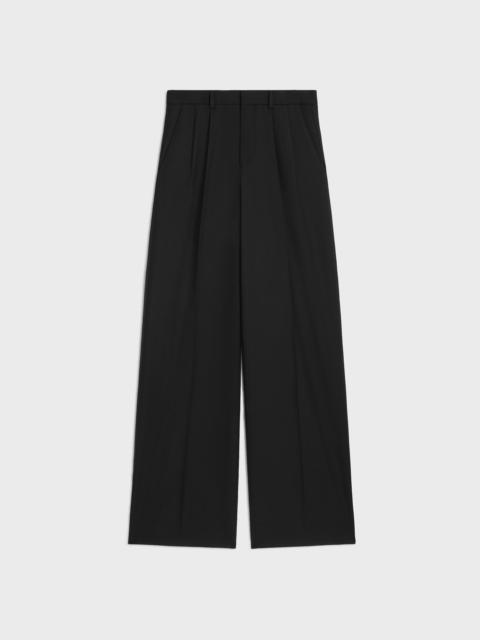 pleated trousers IN LIGHT WOOL GABARDINE