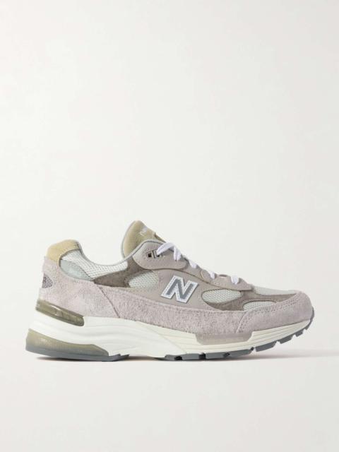 MIUSA 992 Suede, Mesh and Leather Sneakers