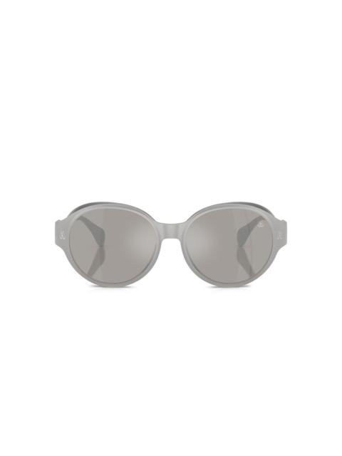 oval-frame sunglasses