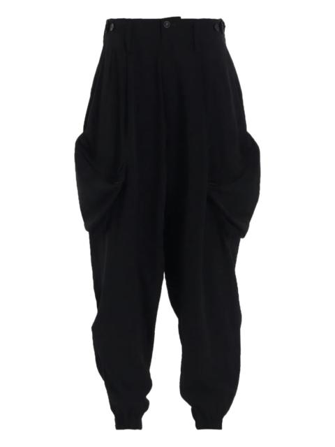 pleated pocket trousers