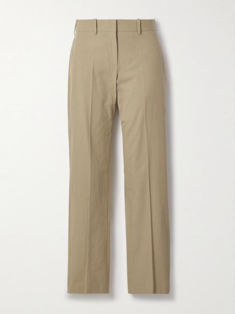 Selvie Cotton-blend Twill Straight-leg Pants