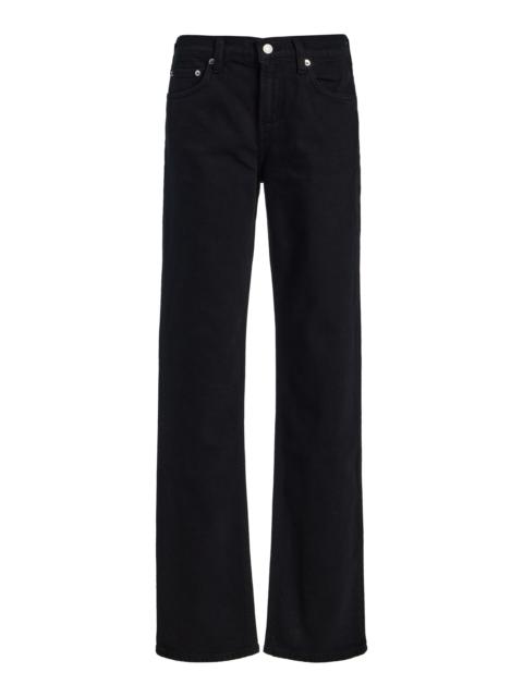 Stretch Low-Rise Slim Jeans black