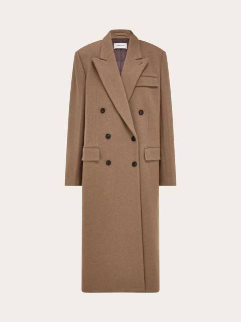 Oversize coat in jersey