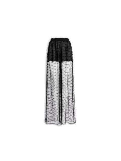 WIDE LEG MESH PANTS