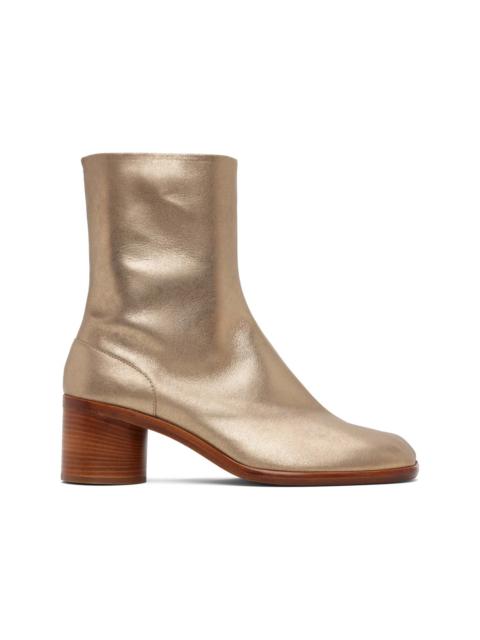 Gold Tabi Ankle Boots