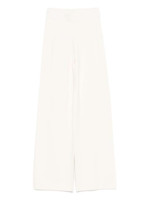 elasticated-waist palazzo trousers