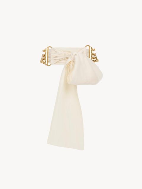 THE CHLOÉ BOW CHAIN BELT