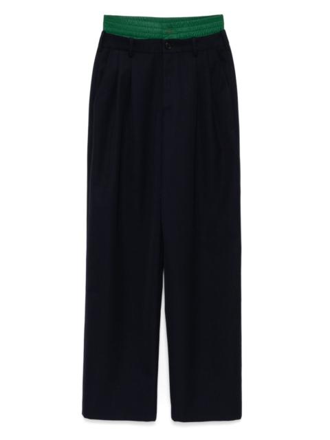 double waistband trousers