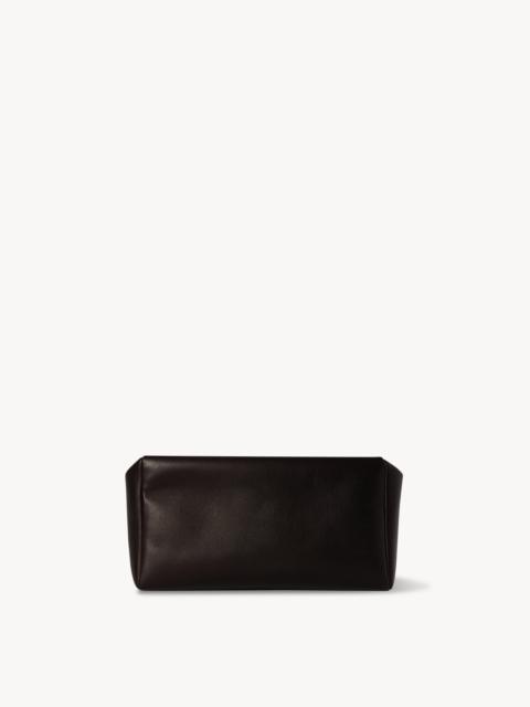 Squared Compact Clutch Bag in Leather