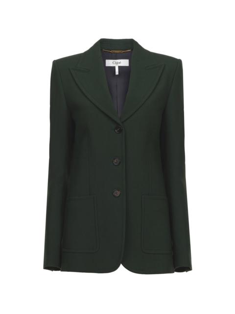 TAILORED JACKET IN WOOL CRÊPE