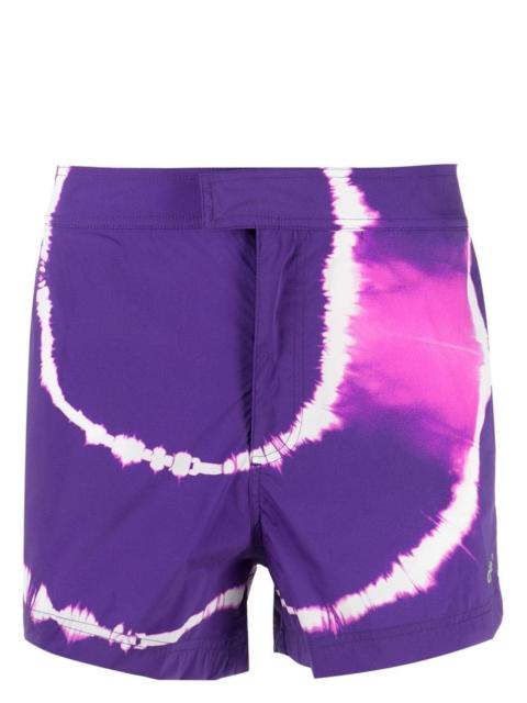 tie-dye printed shorts