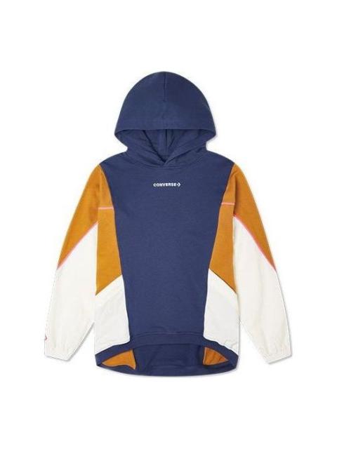 (WMNS) Converse Blocked Alt Terrain Hoodie 'Midnight Navy' 10021057-A03