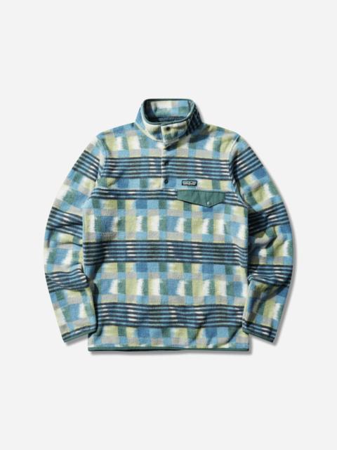 Men's Lightweight Synchilla Snap-T Fleece Pullover Painted Lines Shore Blue