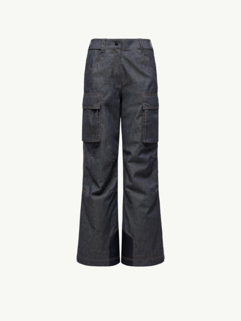 Padded Denim Ski Pants
