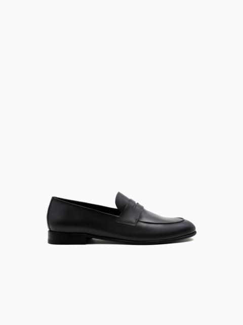 Leather loafers
