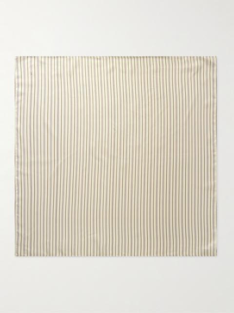 Signature Striped Silk-twill Scarf