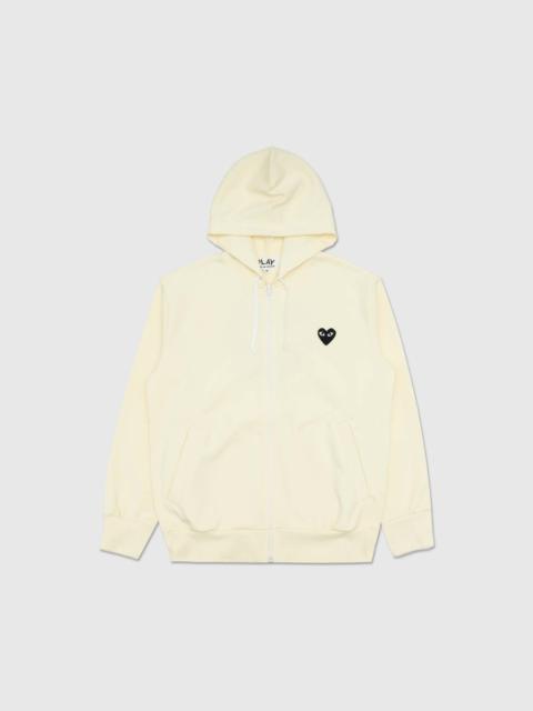 BLACK HEART BACK LOGO ZIP-UP HOODIE
