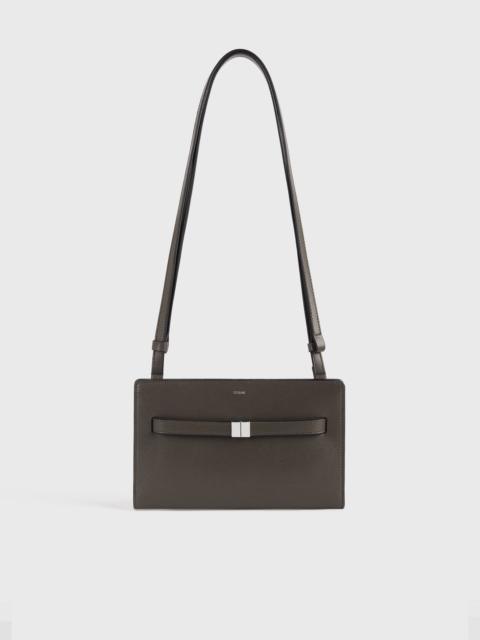 Belted leather crossbody bark